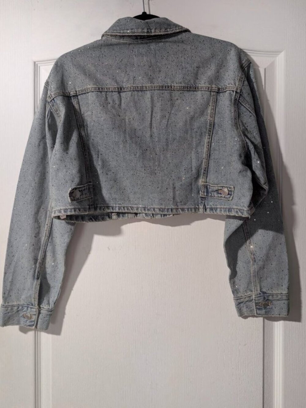 NEW! Zara | Crop Denim Jewel Jacket - Picture 5 of 9